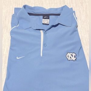 UNC Tar Heels Light Blue Nike Polo